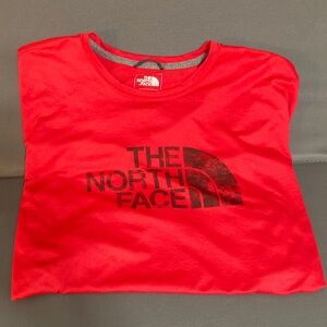 The North Face Bold Red Tee Dri fit material men’s XL